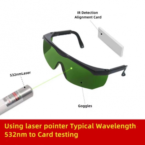 Захисні медичні окуляри темно-зелені 190–490 / 800–2000 / 1064 / 10600 nm