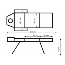 Косметологічна кушетка KO-8-3 (ZD-802AF)
