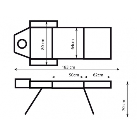 Косметологічна кушетка KO-8-3 (ZD-802AF)