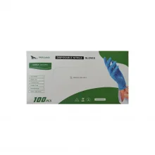 Нітрилові рукавички Fabuland L без пудри. 100 шт синього кольору