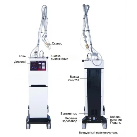 Фракційний CO2 лазер з вагінальною насадкою Master Alex New