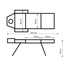 Косметологическая кушетка KO-8-3 (ZD-802AF)